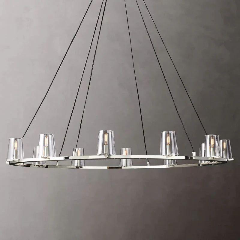 Pauillac Glass Round Chandelier 60" - Grace Lamp