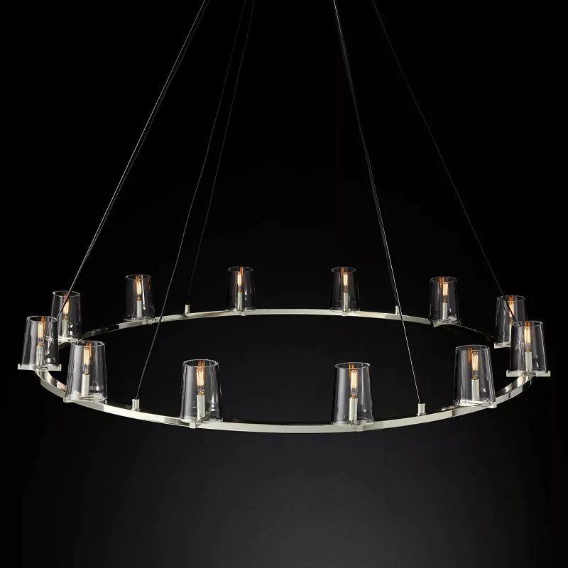 Pauillac Glass Round Chandelier 60" - Grace Lamp