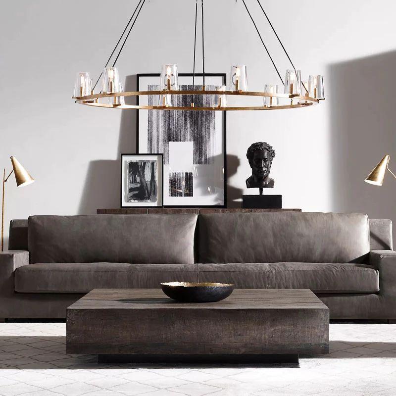 Pauillac Glass Round Chandelier 60" - Grace Lamp