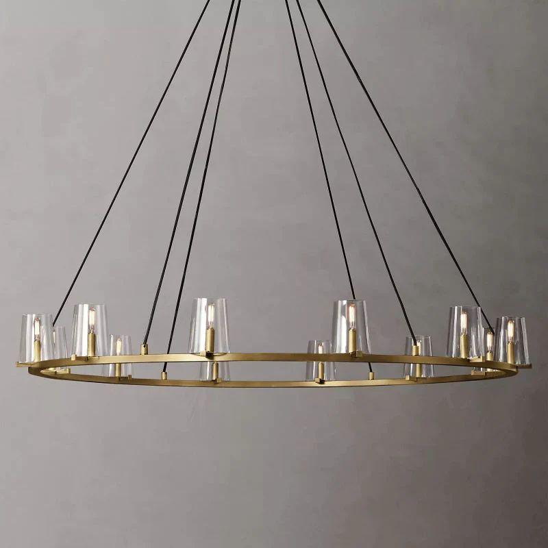Pauillac Glass Round Chandelier 60" - Grace Lamp