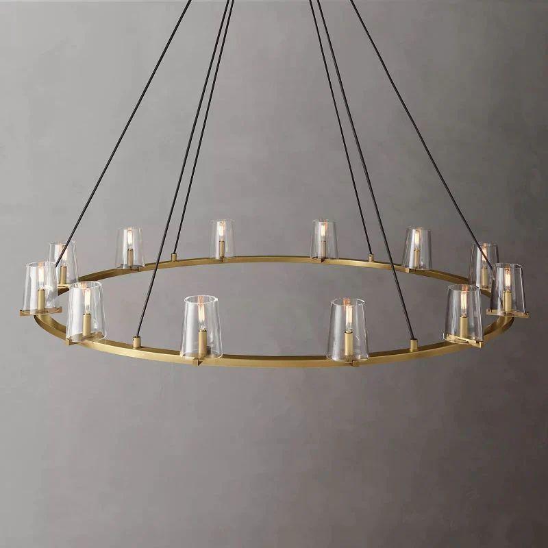 Pauillac Glass Round Chandelier 60" - Grace Lamp