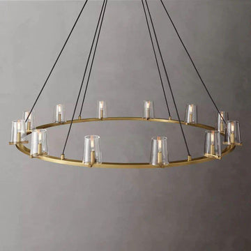 Pauillac Glass Round Chandelier 60" - Grace Lamp