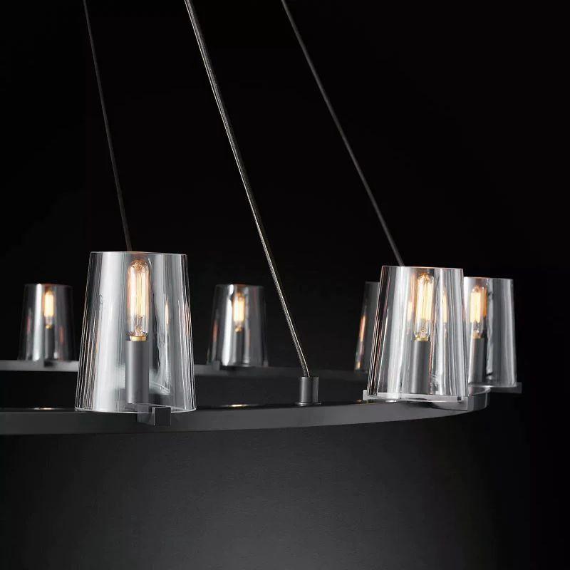 Pauillac Glass Round Chandelier 60" - Grace Lamp