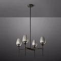 Tulip Crystal Round Chandelier 27'' - Grace Lamp