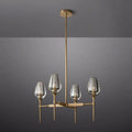 Tulip Crystal Round Chandelier 27'' - Grace Lamp