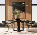 ROUSSEAU 8-LIGHT MOBILE ETCHED ROD CHANDELIER - Grace Lamp
