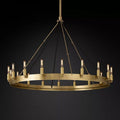 Camino Vintage Filament Round Chandelier 38‘’D - Grace Lamp
