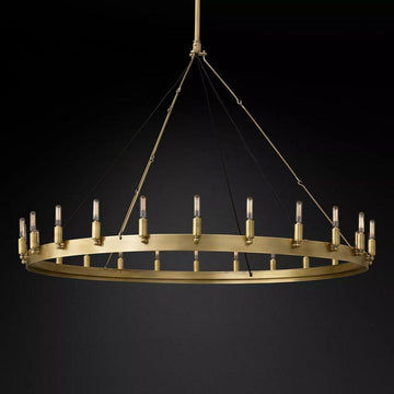 Camino Vintage Filament Round Chandelier 50‘’D - Grace Lamp