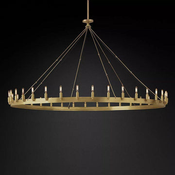 Camino Vintage Filament Round Chandelier 73‘’D - Grace Lamp