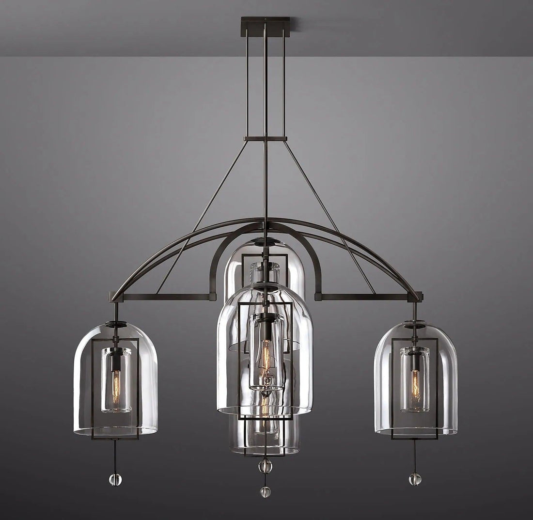 Fulcrum Round Chandelier 61" 5-Lights - Grace Lamp