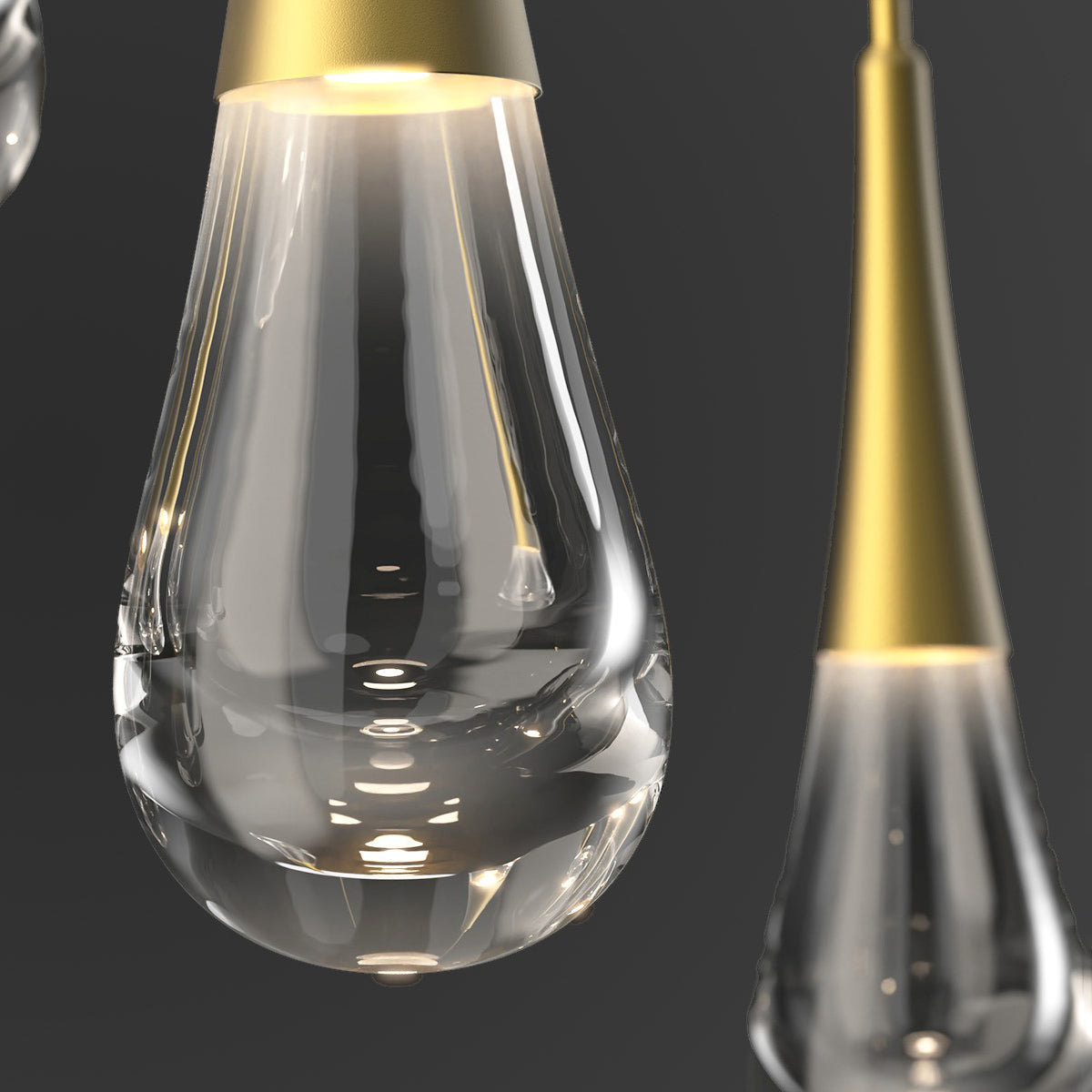 Water Drop Round LED Chandelier-Grace Lamp