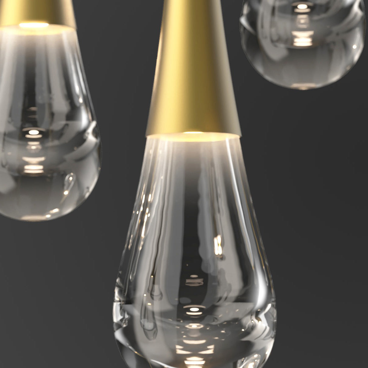 Water Drop Round LED Chandelier-Grace Lamp