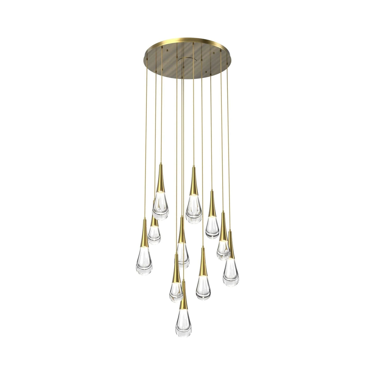Water Drop Round LED Chandelier-Grace Lamp