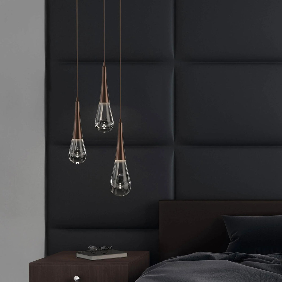 Water Drop Round LED Chandelier-Grace Lamp