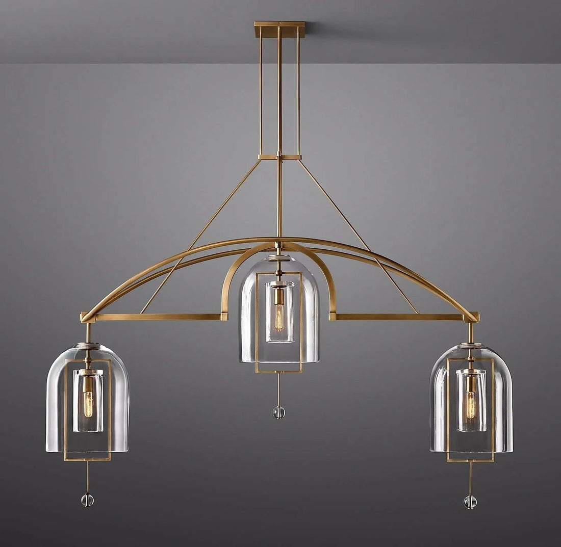 Fulcrum Round Chandelier  73" 3-Lights - Grace Lamp