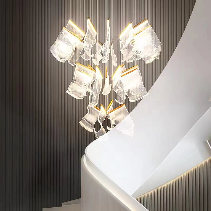 Extra Large Modern Acrylic Chandelier for Staircase/Foyer/Villa/Hall-Grace Lamp