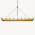 Camino Vintage Filament Rectangle Chandelier 52‘’L - Grace Lamp