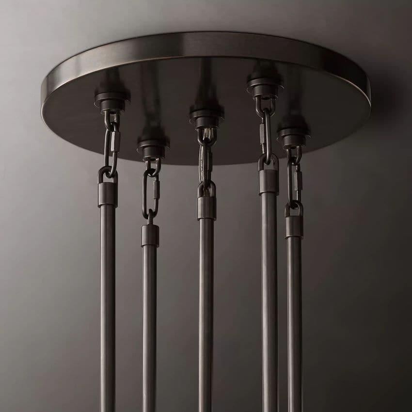 Marigan Multi-Tier Crystal Chain Round Chandelier 60" - Grace Lamp