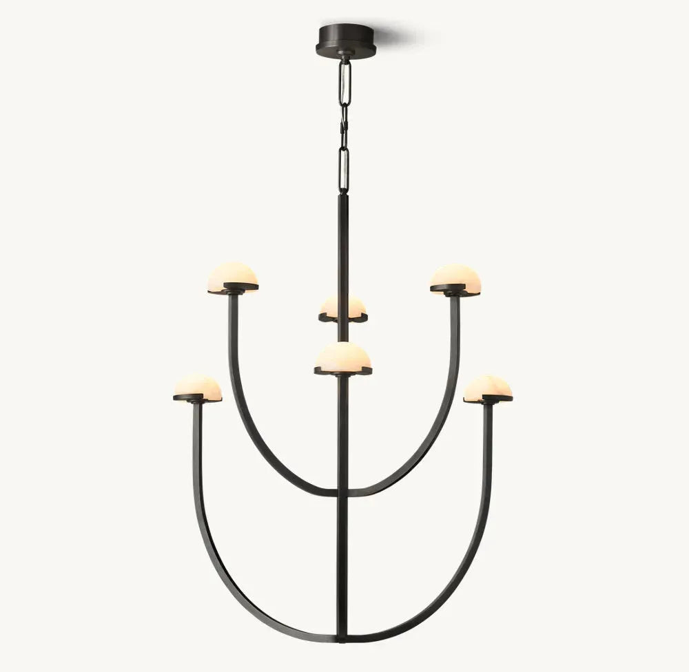 PEDRA ROUND CHANDELIER 32" - Grace Lamp