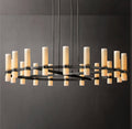 Ravelle Round Milk Glass Chandelier 60