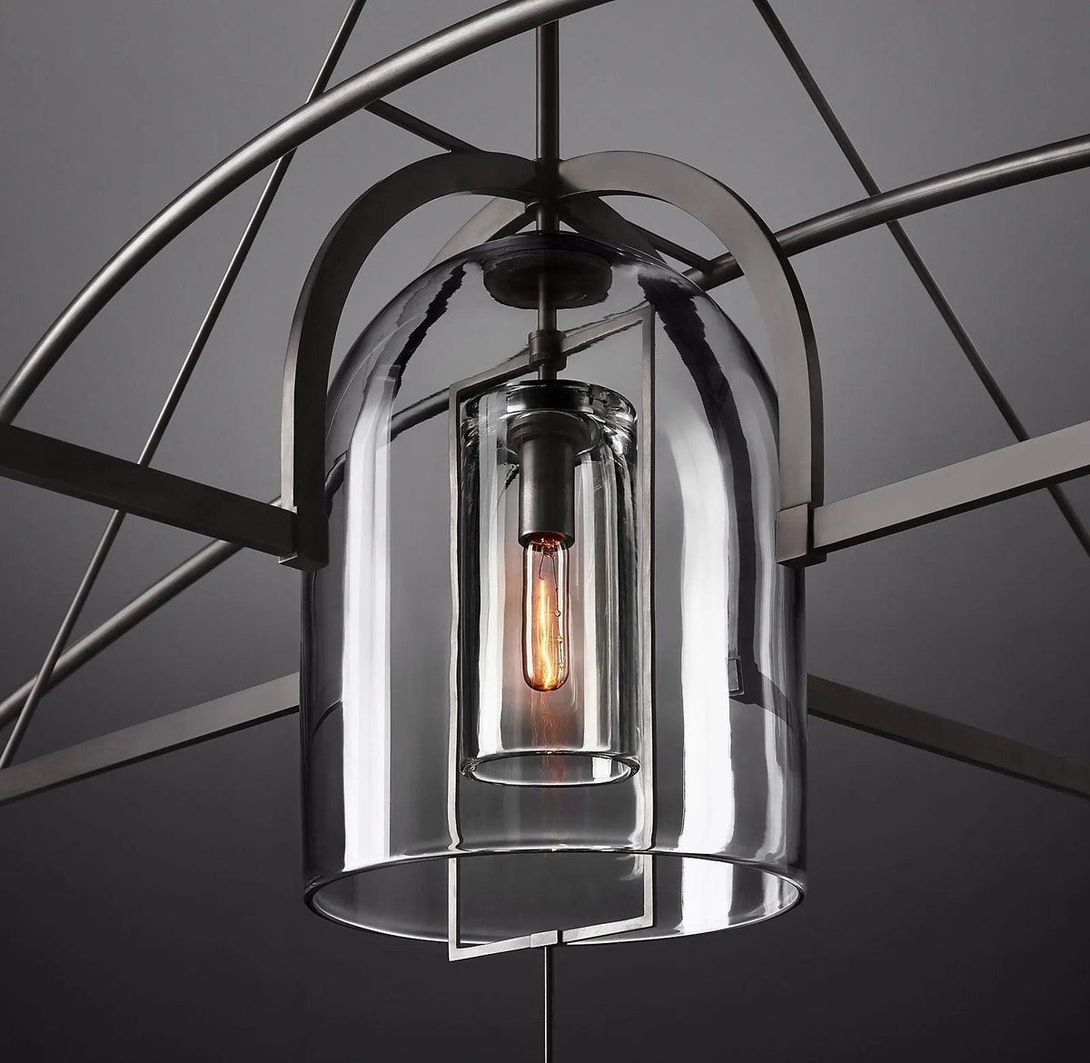 Fulcrum Round Chandelier 61" 5-Lights - Grace Lamp