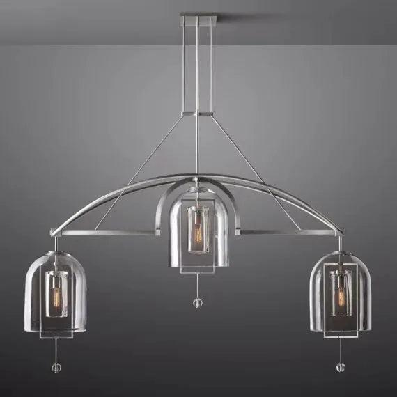 Fulcrum Round Chandelier  73" 3-Lights - Grace Lamp