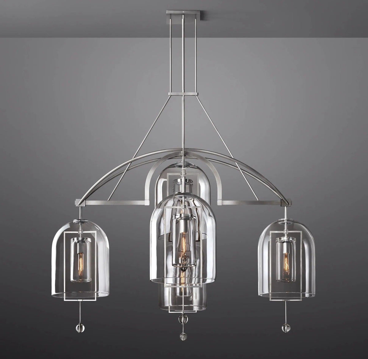 Fulcrum Round Chandelier 61" 5-Lights - Grace Lamp