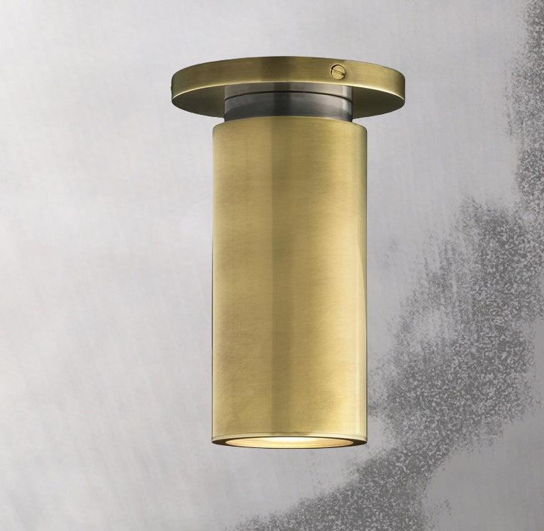 Champeaux Brass Flushmount 4½”D - Grace Lamp