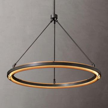 Peralta Black Round Chandelier 36"/48"/60" - Grace Lamp