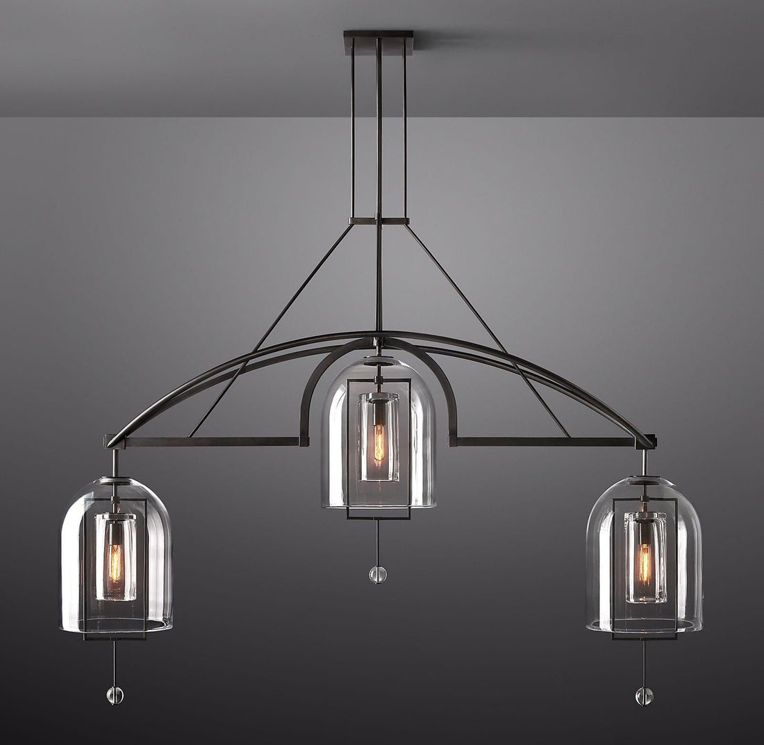 Fulcrum Linear Chandelier 73" 3-Lights - Grace Lamp