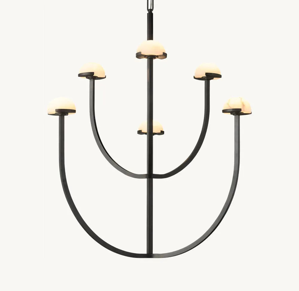 PEDRA ROUND CHANDELIER 32" - Grace Lamp