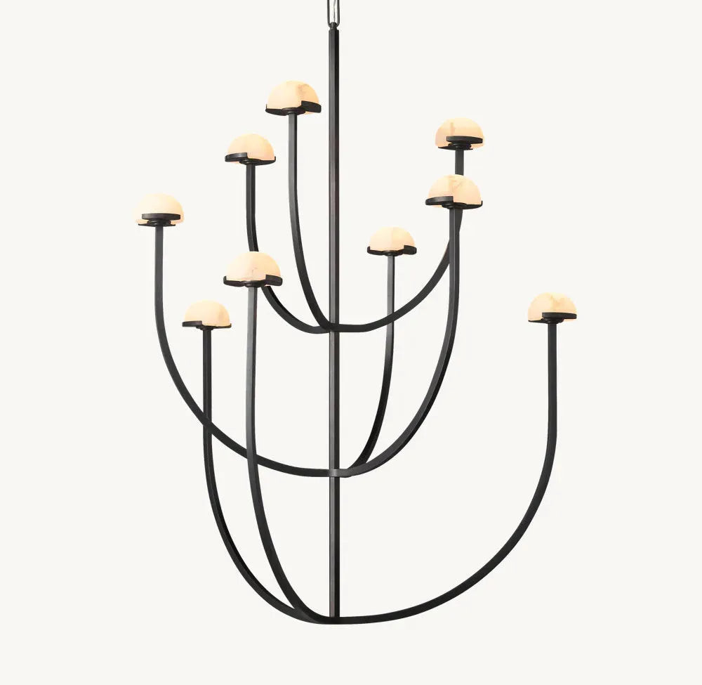 PEDRA ROUND CHANDELIER 40" - Grace Lamp