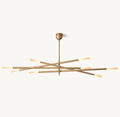 ROUSSEAU 8-LIGHT MOBILE ETCHED ROD CHANDELIER - Grace Lamp