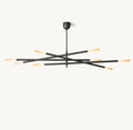 ROUSSEAU 8-LIGHT MOBILE ETCHED ROD CHANDELIER - Grace Lamp