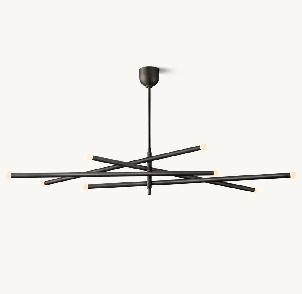 ROUSSEAU 8-LIGHT MOBILE ORB CHANDELIER - Grace Lamp
