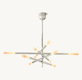 ROUSSEAU 10-LIGHT MOBILE ETCHED ROD CHANDELIER - Grace Lamp
