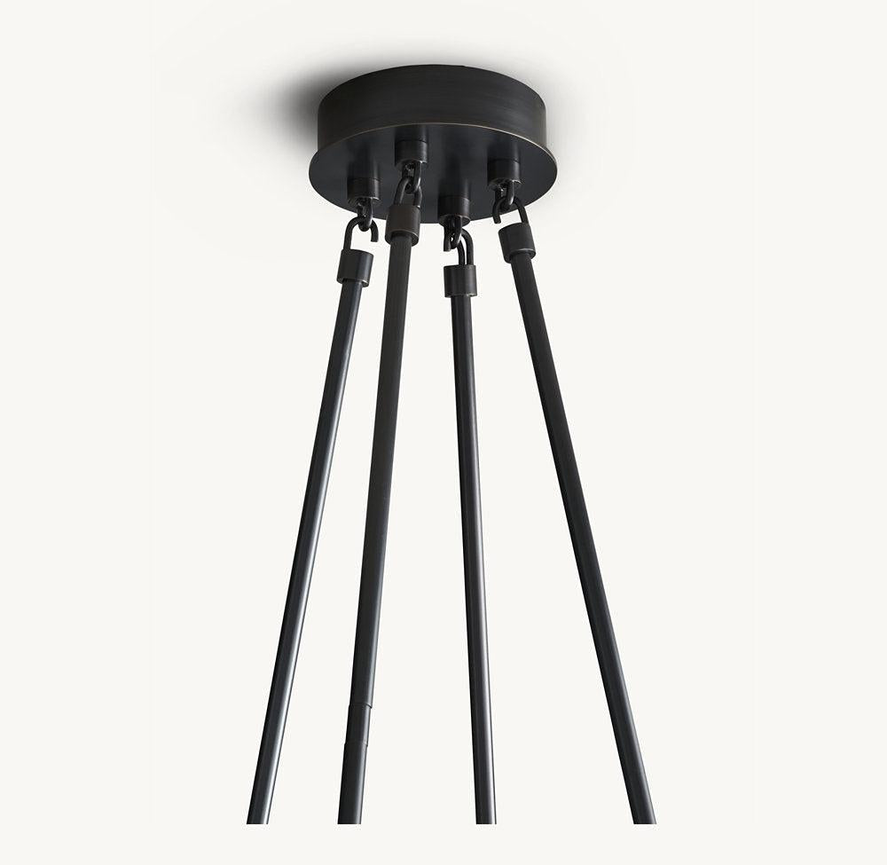 TROLCH DE VERRE ROUND CHANDELIER 70" - Grace Lamp