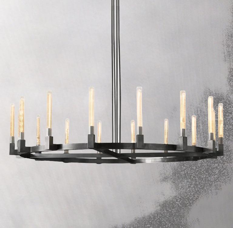 Cannele de Round Chandelier 60" - Grace Lamp