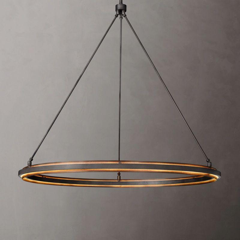 Peralta Black Round Chandelier 36"/48"/60" - Grace Lamp