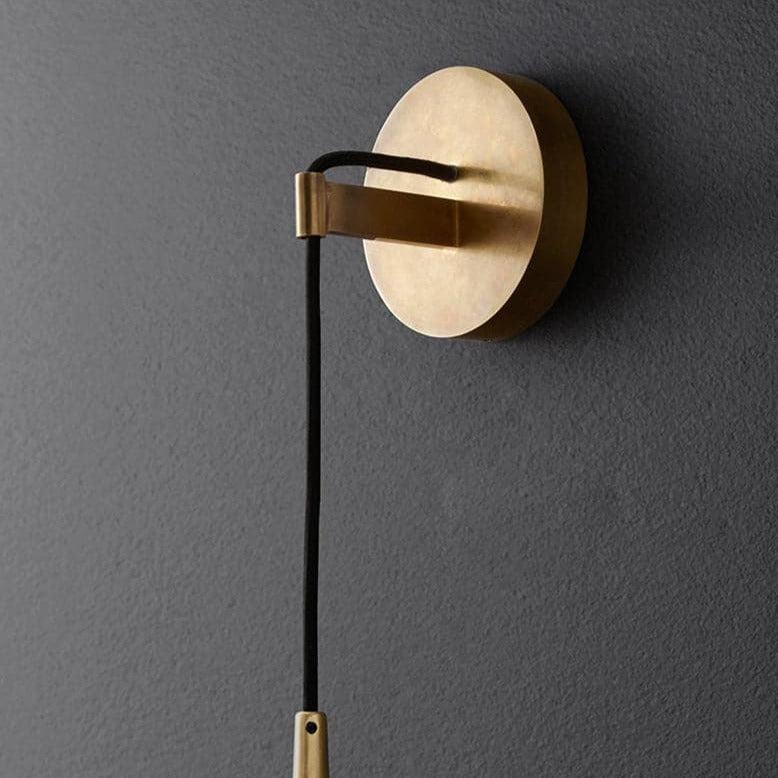 Aquitain Tapered Tubular Solid Brass Wall Sconce 38" H - Grace Lamp