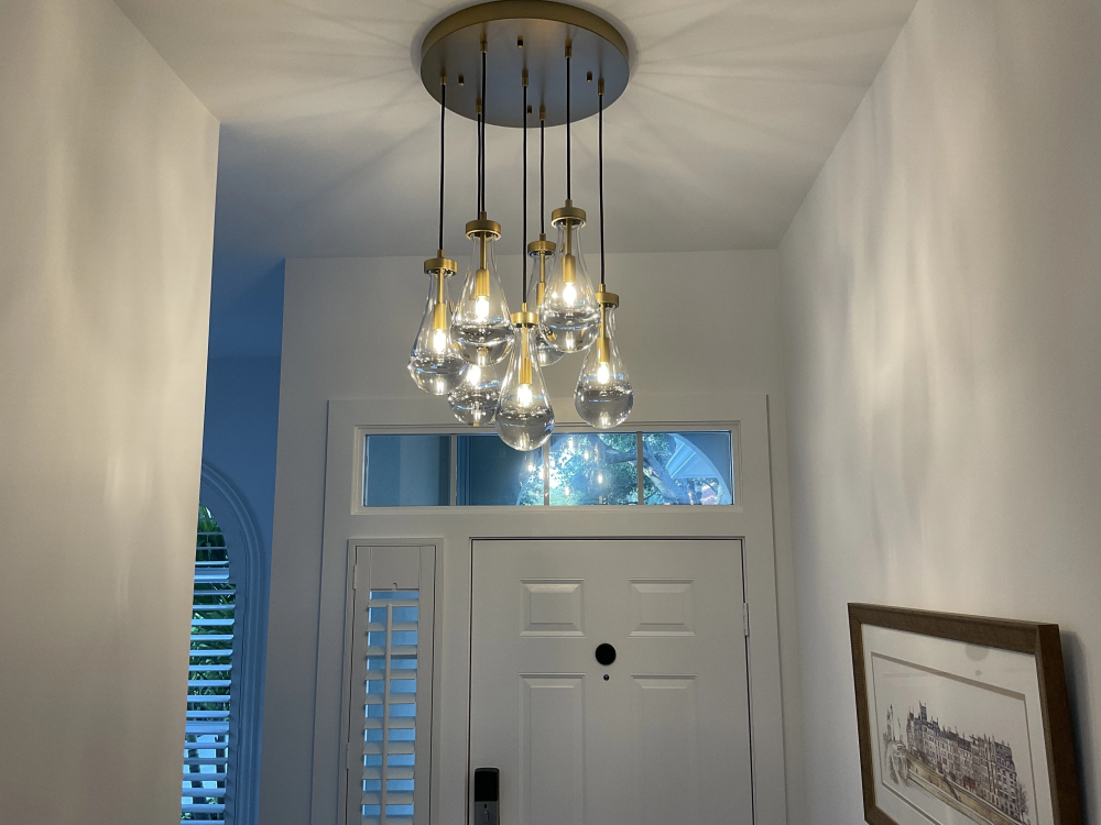Rain Modern Round Chandelier 18" - Grace Lamp