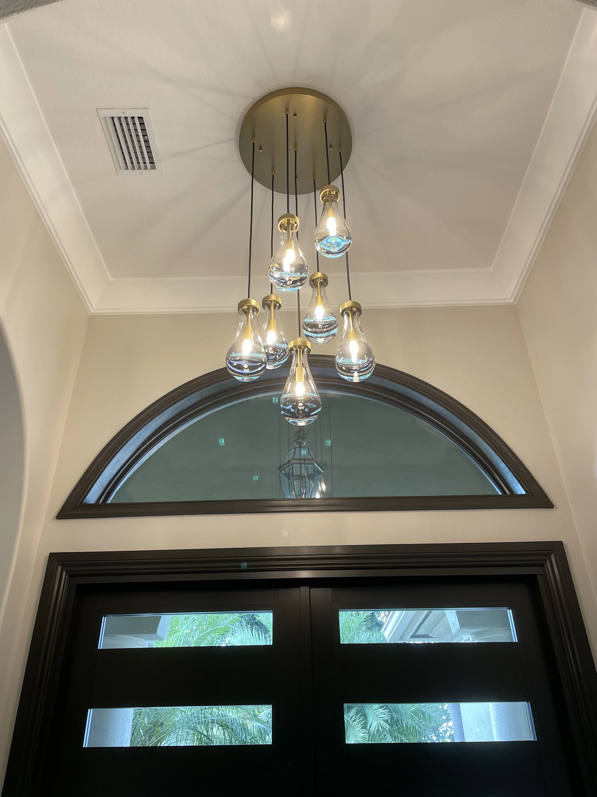 Rain Modern Round Chandelier 18" - Grace Lamp