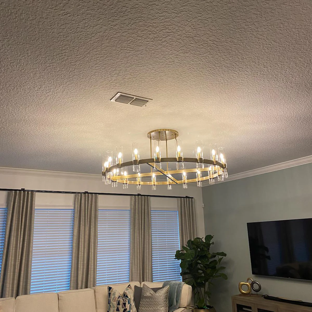Ravelle Round Chandelier 60" - Grace Lamp