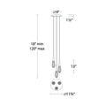 Hibiscas LED Multi Light Pendant Light - Grace Lamp