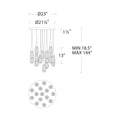 Hibiscas LED Multi Light Pendant Light - Grace Lamp