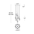 Hibiscas LED Multi Light Pendant Light - Grace Lamp