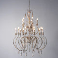 French Vintage Candle Chandelier for Living Room/Bedroom-Grace Lamp