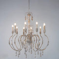 French Vintage Candle Chandelier for Living Room/Bedroom-Grace Lamp