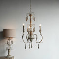 French Vintage Candle Chandelier for Living Room/Bedroom-Grace Lamp