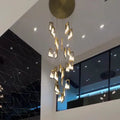 Modern Light Luxury Alabaster Chandelier in Gold Finish - Grace Lamp